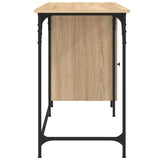 Computer Desk Sonoma Oak 131x48x75 cm Engineered Wood 836219