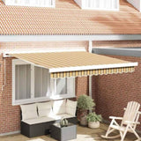 Retractable Awning Multicolour 300 x 250 cm Fabric and Metal 3330027
