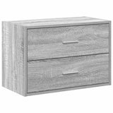 Cabinet with 2 Drawers Grey Sonoma 60x31x40 cm Engineered Wood 858831