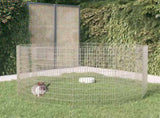 Free Range Animal Enclosure 12-Panel 54x100 cm Galvanised Iron 171584