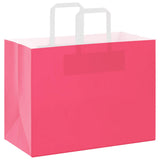 Paper Bags 250 pcs with Handles Pink 32x17x25 cm 4101901