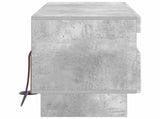 LED TV Cabinet Concrete Grey Engineered Wood 896108