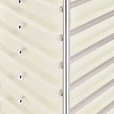 10-Drawer Mobile Storage Trolley White Plastic 320403