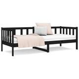 Day Bed without Mattress Black 80x200cm Solid Wood Pine 814688