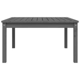 Garden Table Grey 82.5x82.5x45 cm Solid Wood Pine 824122