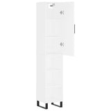 Highboard White 34.5x34x180 cm Engineered Wood 3199001