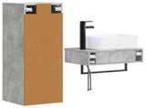 Bathroom Furniture Set 2 pcs Concrete Grey 33 x 34.5 x 100 cm 3406106
