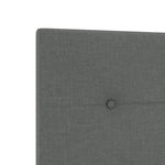 ZNTS Bed Frame Dark Grey 120x200 cm Fabric 3344719