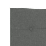 ZNTS Bed Frame Dark Grey 120x200 cm Fabric 3344719