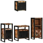 Bathroom Furniture Set 4 pcs Multicolour Solid Reclaimed Wood 3305639