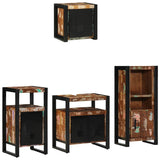 Bathroom Furniture Set 4 pcs Multicolour Solid Reclaimed Wood 3305639