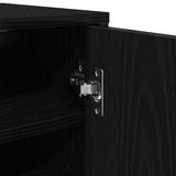 Shoe Cabinets 2 pcs Black Oak 32x35x70 cm Engineered Wood 862076
