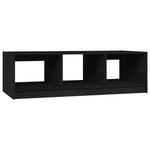 Coffee Table Black 110x50x34 cm Solid Pinewood 809916