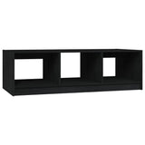 Coffee Table Black 110x50x34 cm Solid Pinewood 809916