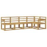 Outdoor Sofa Set 5 pcs White Solid Acacia Wood 3387618