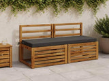 Bench Cushions SOEST 2 pcs 100% Polyester Anthracite 949679