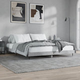 Bed Frame without Mattress Concrete Grey 120x200 cm 832257