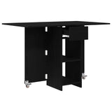 Dinning Table 115 x 70 x 75 cm Engineered Wood Black Oak 8006030
