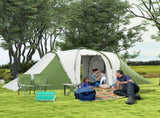 Large Camping Tent Tunnel Tent with 2 Bedroom and Living Area, 2000mm Waterproof, Portable with Bag T3398P349002