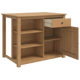 Kitchen Trolley PANAMA 2 pcs Honey Wax 112 x 77 x 90 cm 3425390