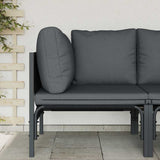 Outdoor Furniture with Cushion Anthracite 80 x 80 x 71 cm Steel 42009986