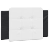 Bed Frame without Mattress "Zadar" Black and White 90x200 cm Faux Leather 3208161