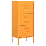Storage Cabinet Mustard Yellow 42.5x35x101.5 cm Steel 336182