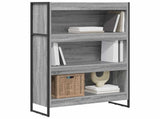Book Cabinet Grey Sonoma 80 x 30 x 121 cm Engineered Wood 886417