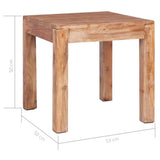 Coffee Table 53x50x50 cm Solid Mahogany Wood 283920