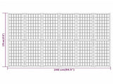 Folding 6-Panel Room Divider Japanese Style 240x170 cm Black 352082