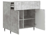 Sideboard Concrete Grey 66 x 34.5 x 92 cm Engineered Wood 894408