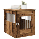 Dog Crate Furniture Old Wood 64.5x80x71 cm Engineered Wood 857645