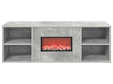 Electric Fireplace Concrete 100 x 37 x 45.5 cm Engineered wood 8020978