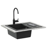 Sink Black 620 x 500 mm 80% Quartz and 20% Resin 42028396