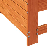 Garden Armrest Sofa Wax Brown 69x62x70.5 cm Solid Wood Pine 844885