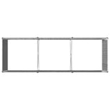 Raised Garden Bed Silver 240 x 80 x 55 cm galvanized 8006412