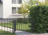 Fence Gate HORST 100 x 75 cm Metal Black Lockable 42034043