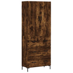 Highboard Smoked Oak 69.5x34x180 cm Engineered Wood 3195848