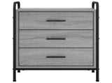 Bedside Cabinet Grey Sonoma 48 x 36.5 x 60 cm Engineered Wood 8013536