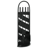 5 Piece Fireplace Tool Set 23x15x66 cm Steel 156373