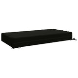 Seat Cushion SOEST 100% Polyester Black 120 x 80 x 15 cm 944310