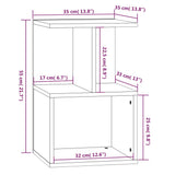 Bedside Cabinets 2 pcs Brown Oak 35x35x55 cm Engineered Wood 815188