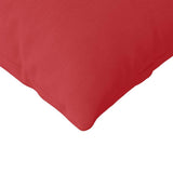 Sofa Pillows 2 pcs Red 200 x 40 cm Fabric 42013880