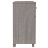 Sideboard HAMAR Light Grey 113x40x80 cm Solid Wood Pine 340443
