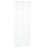 Venetian Blind White 100 x 250 cm 35 mm Solid Paulownia Wood 42015441