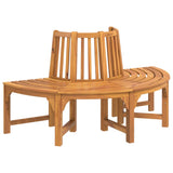 Half Round Tree Bench 160 cm Solid Wood Eucalyptus 319423