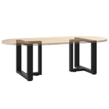 Coffee Table Legs T-Shaped 2 pcs Black 50x25x cm Steel 4013028