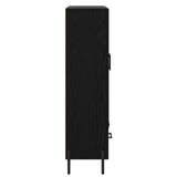 Highboard Corona Black Oak 69.5 x 31 x 115 cm Engineered Wood 882534