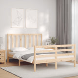 Bed Frame without Mattress Small Double Solid Wood Pine 3193826