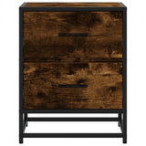 Bedside Cabinets 2 pcs Smoked Oak 40x31x50 cm Engineered Wood 848679